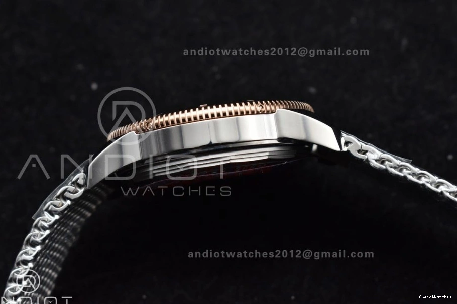 1173 Bezel on Heritage Durable Bracelet BLSF Black 42mm RG and Black A II Bezel SS Dial SuperOcean Ceramic Rubber 0926
